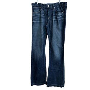 Womens Gap 1969 Jeans Long & Lean Denim Flared 29/8r Measures 33x33